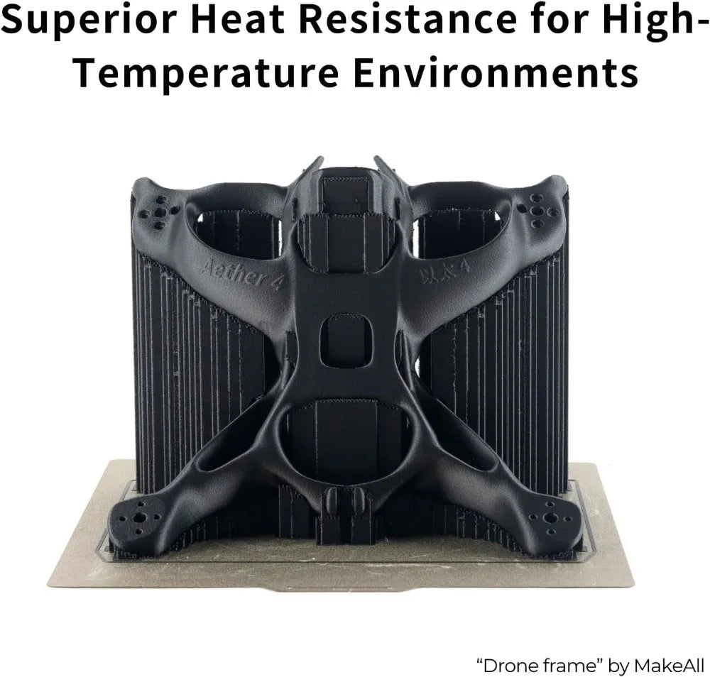 Industrial-Grade Carbon Fiber Nylon 3D Printer Filament, PPA-CF High Strength & Heat Resistance (1kg, Black) Aurexia off