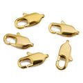10pcs High End Quality Gold Stainless Steel Rectangle Lobster Clasps Hooks Connector for DIY Bracelet Necklace Jewelry Making Aurexia off