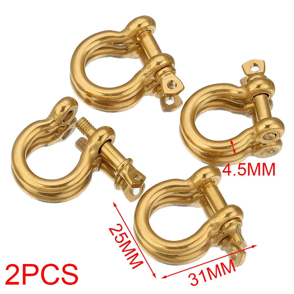 2pcs Stainless Steel Clasps Gold U Shape Screw Shackles Clasp Hook Parts Connectors Bag Necklace for DIY Jewelry Making Supplies Aurexia off