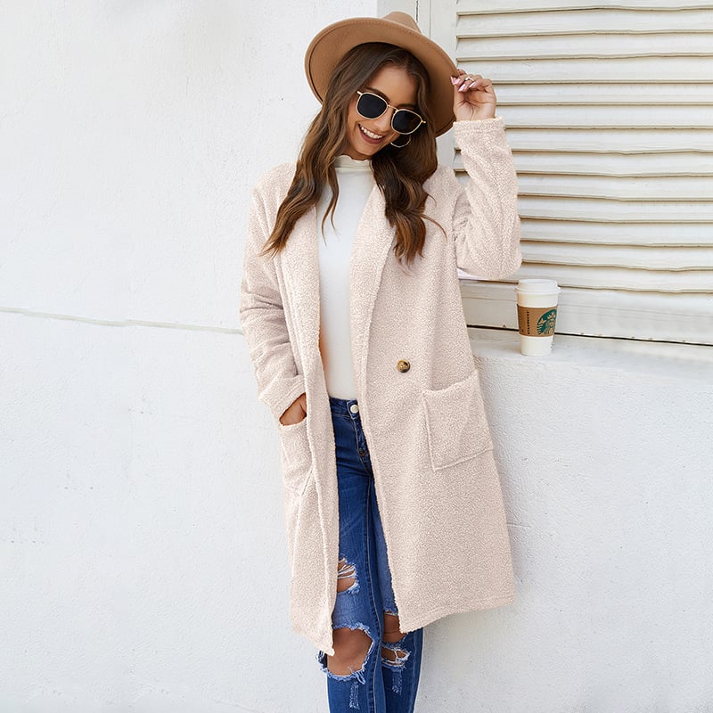 Mid-Length Women's Coat with Long Sleeves Aurexia off