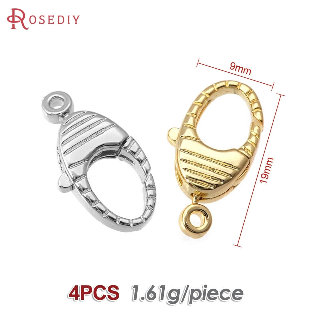18K Gold Color Brass Rotatable Lobster Clasps Connect Clasps Jewelry Necklaces Bracelets Making Diy Findings Accessories Aurexia off