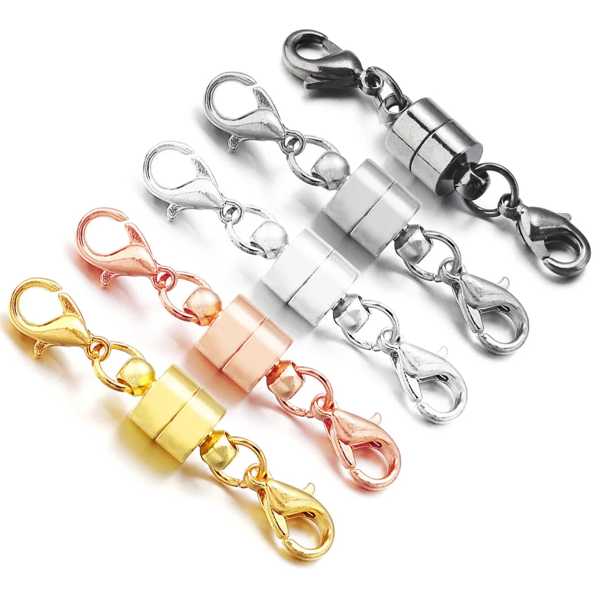 5Sets/Lot Magnetic Clasps With Lobster Clasps For Jewelry Making DIY Bracelet Necklace Magnet Clasp Connector Buckle Fasteners Aurexia off