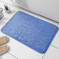 1pc Memory Foam Embossed Velvet Carpet Bathroom Living Room Non-Slip Mat Cobblestone Floor Mat Home Furnishings Aurexia off
