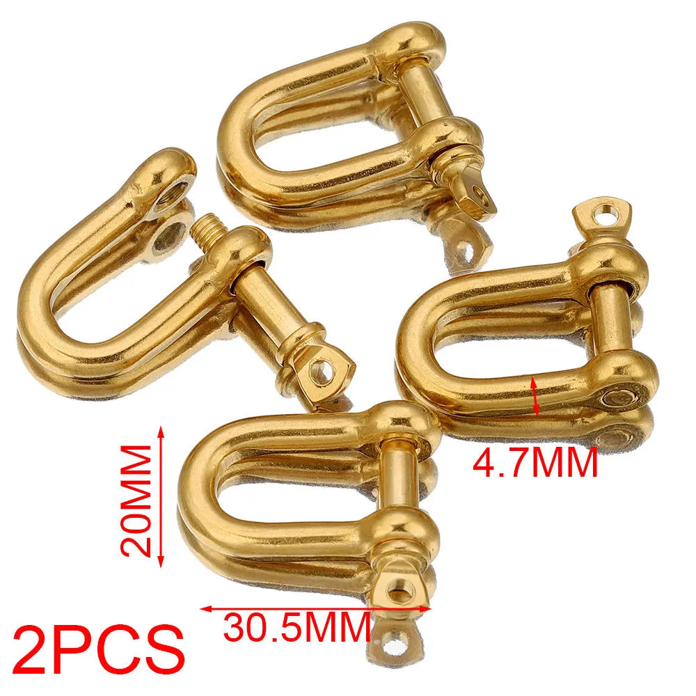 2pcs Stainless Steel Clasps Gold U Shape Screw Shackles Clasp Hook Parts Connectors Bag Necklace for DIY Jewelry Making Supplies Aurexia off