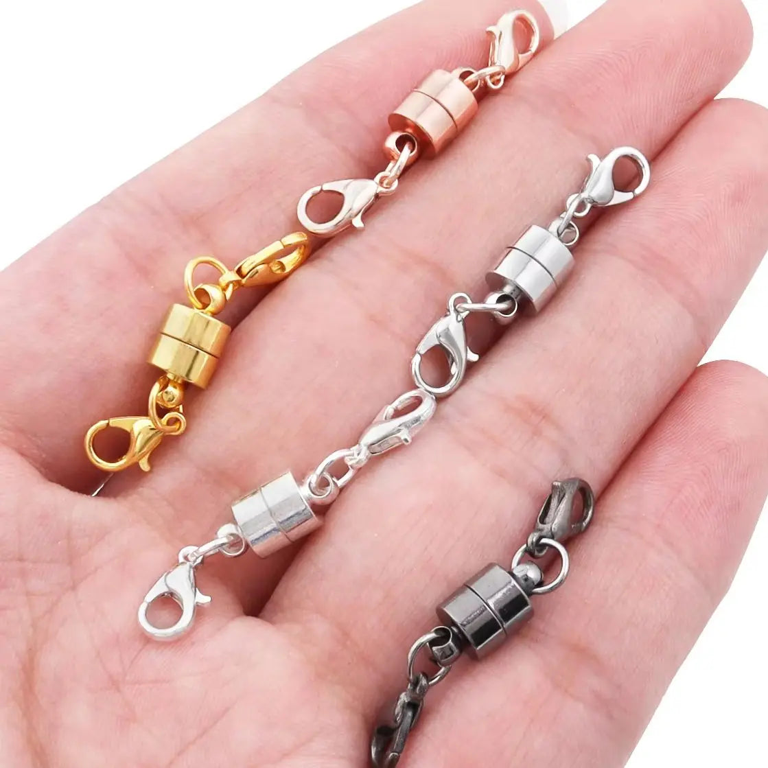 5Sets/Lot Magnetic Clasps With Lobster Clasps For Jewelry Making DIY Bracelet Necklace Magnet Clasp Connector Buckle Fasteners Aurexia off