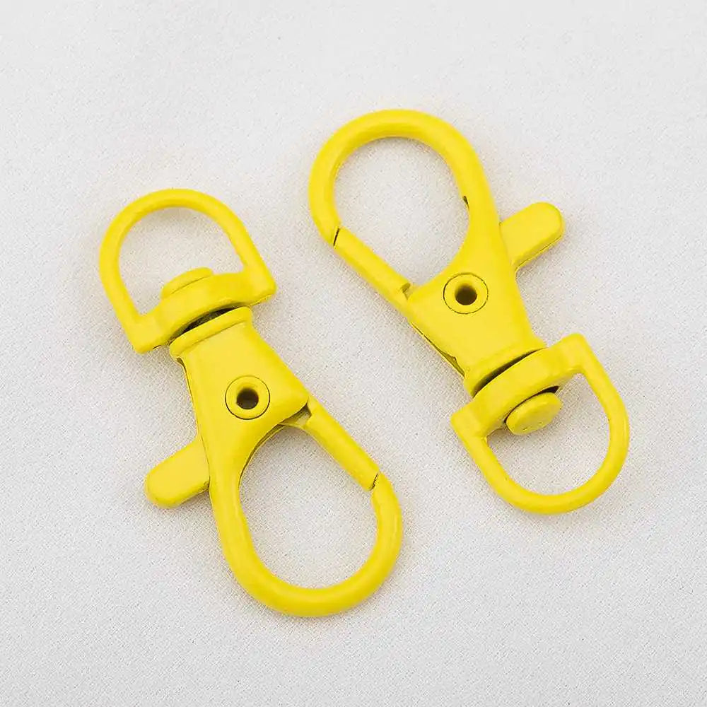 10pcs Colored Alloy Painted Fish Mouth Spring Clasps Lobster Claw Hook Connectors for Keychain DIY Jewelry Making Accessories Aurexia off