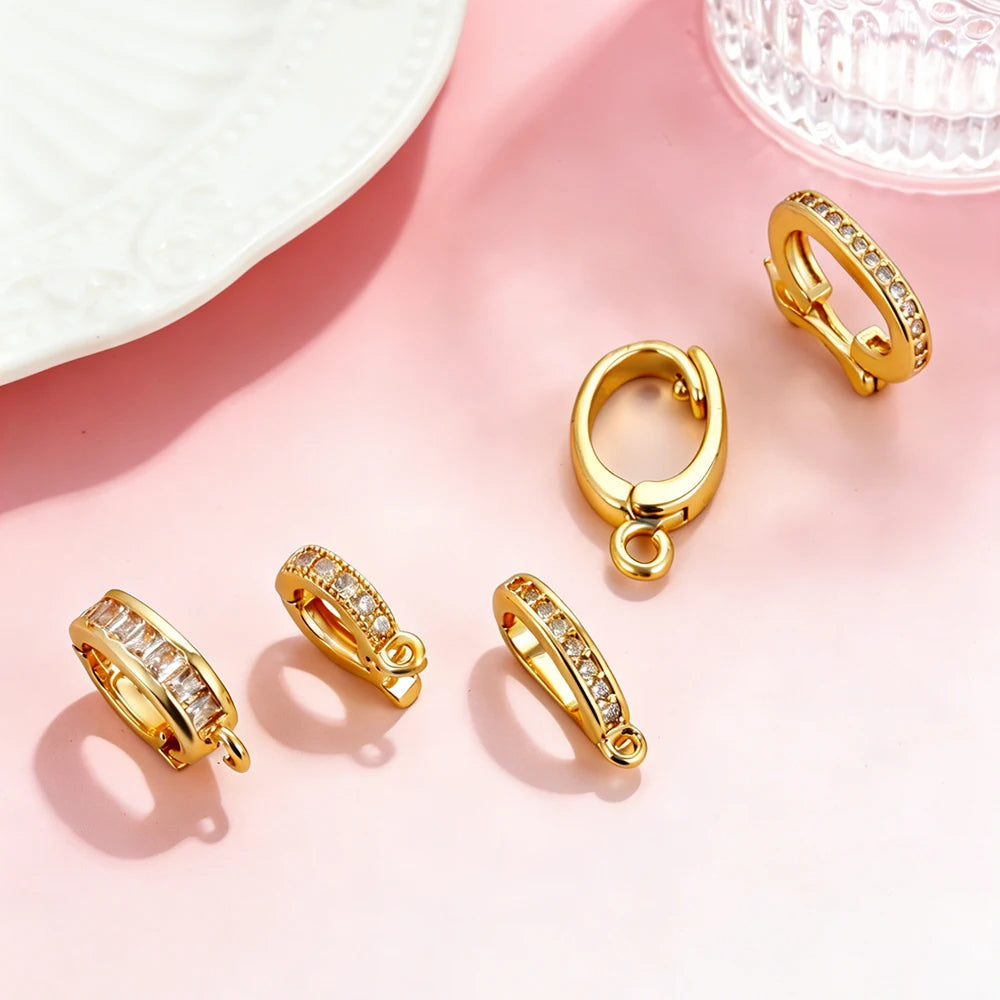 5pcs Fashion Bikini Button Charms Pendant For Jewelry Making Supplies Zircon Diy Earrings Bracelet Necklace Keychain Wholesale Aurexia off