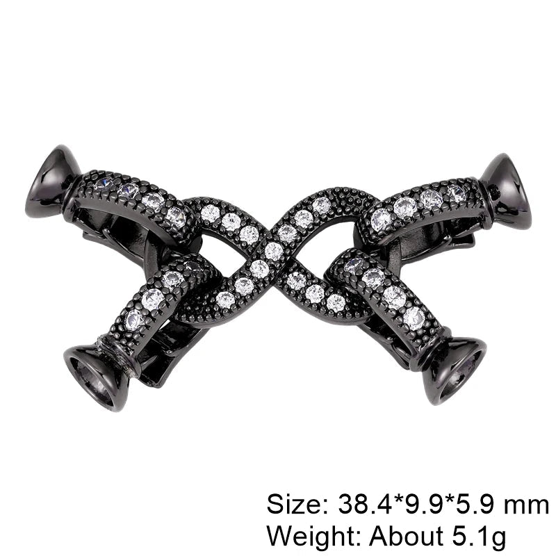 Juya Creative Copper Fasteners Connector Decoration Locks Clasps Accessories For DIY Needlework Beads Gems Pearls Jewlery Making Aurexia off