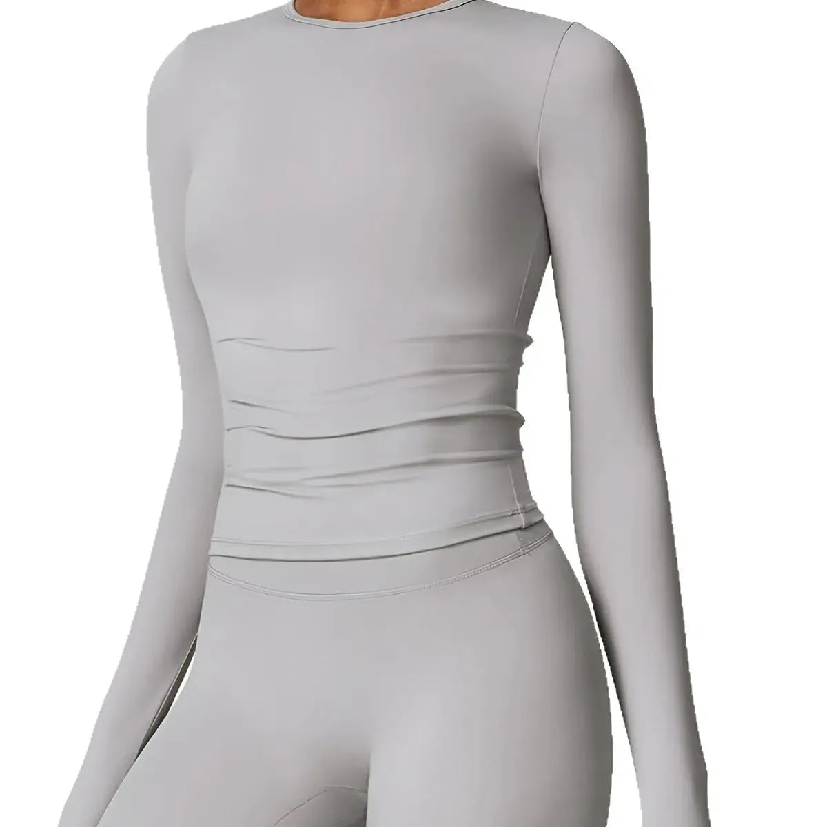 Tight-fitting yoga suit slim long-sleeved outdoor running sports fitness clothing autumn and winter sports women's Pilates Aurexia off