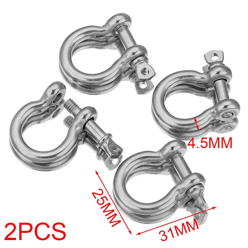 2pcs Stainless Steel Clasps Gold U Shape Screw Shackles Clasp Hook Parts Connectors Bag Necklace for DIY Jewelry Making Supplies Aurexia off