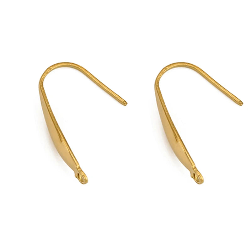 10pcs Never Fade Stainless Steel Earring Hooks Wire Making PVD Hypoallergenic Earrings Clasps Supplies For Diy Jewelry Findings Aurexia off