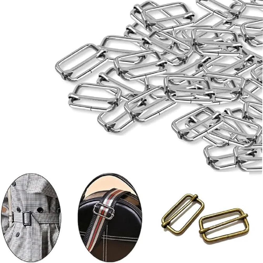 40/70/100 Pcs 25MM 3 Way Sliding Buckles, Adjustable Metal Webbing Buckle for Backpacks, Dog Collars, Purses and Bag Making Aurexia off