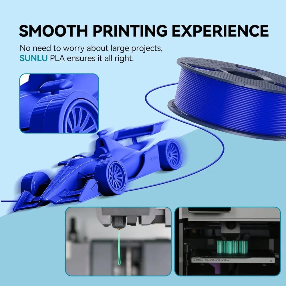 4kg PLA 3D Printer Filament Bundle, 1.75mm Dimensional Accuracy +/- 0.02mm, 4 Spools White, Neatly Wound Vacuum Packed Aurexia off