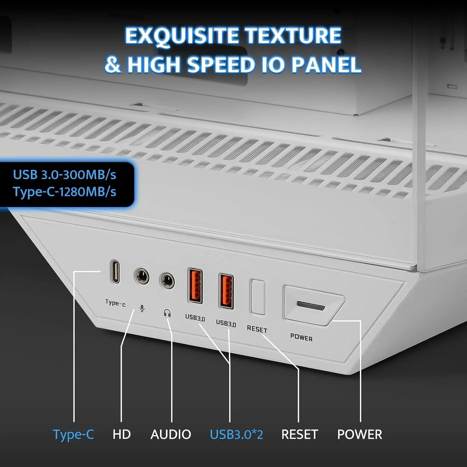 Full-Tower ATX Gaming PC Case with Back Plug-in Motherboard,Supports Up to 2 x 360mm Radiators and RTX 40 Compatibility Aurexia off