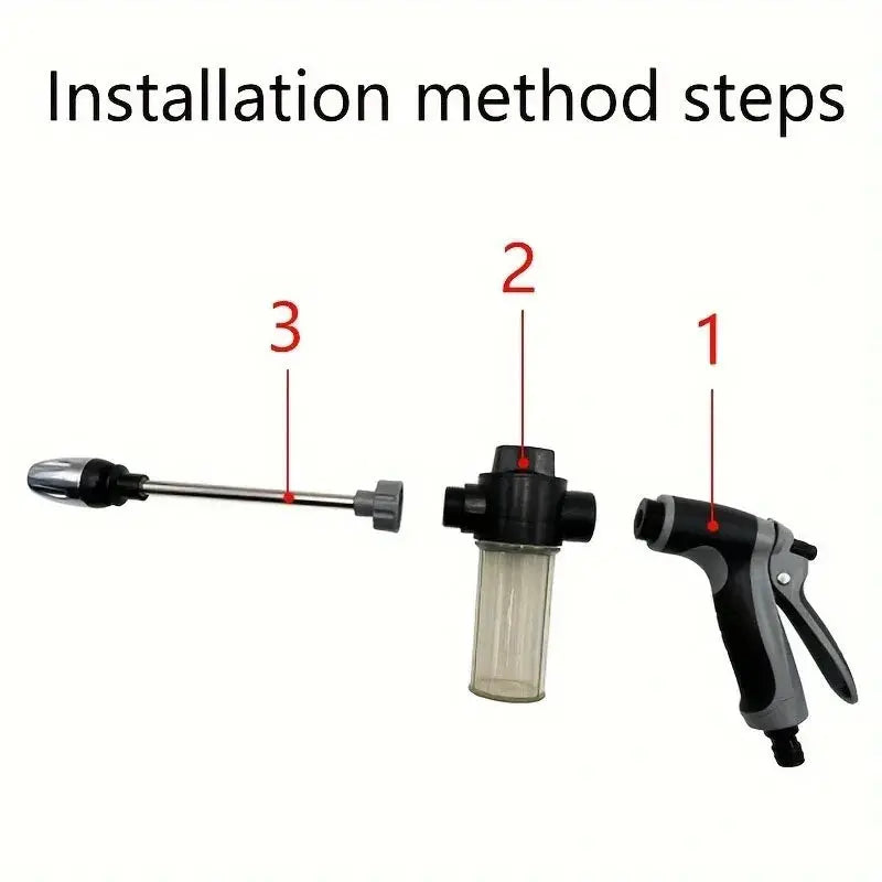 High Pressure Car Wash Water Gun Garden Water Pipe Nozzle, Multifunctional Watering Tool, Powerful Cleaning For Cars and Gardens Aurexia off