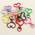 10pcs 35x24mm Heart Snap Hook Trigger Lobaster Clasp Clips Buckles For Keychain DIY Jewelry Making Accessories Findings Aurexia off
