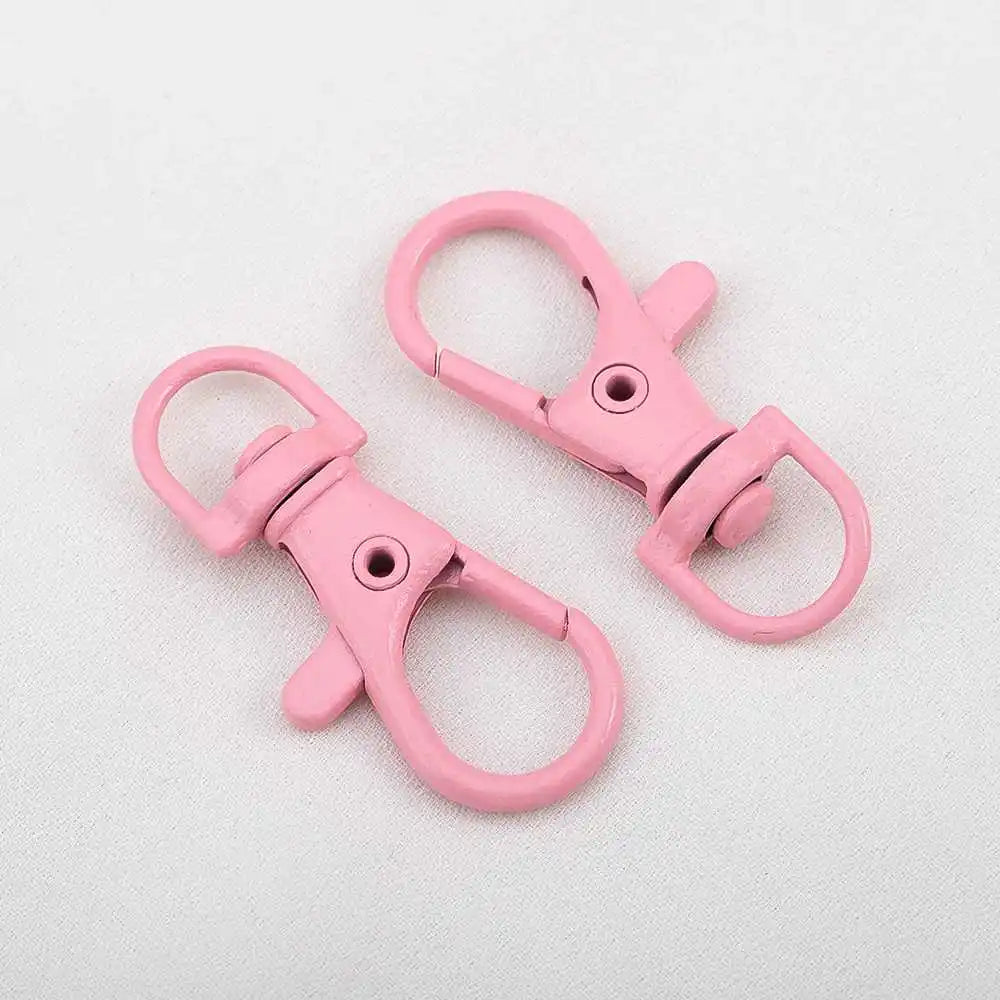 10pcs Colored Alloy Painted Fish Mouth Spring Clasps Lobster Claw Hook Connectors for Keychain DIY Jewelry Making Accessories Aurexia off