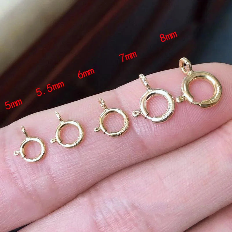 14K Gold Filled Spring Ring Clasps Hooks Bulk Wholesale Supplies for Bracelets Necklace Making Handmade Jewelry Findings Aurexia off