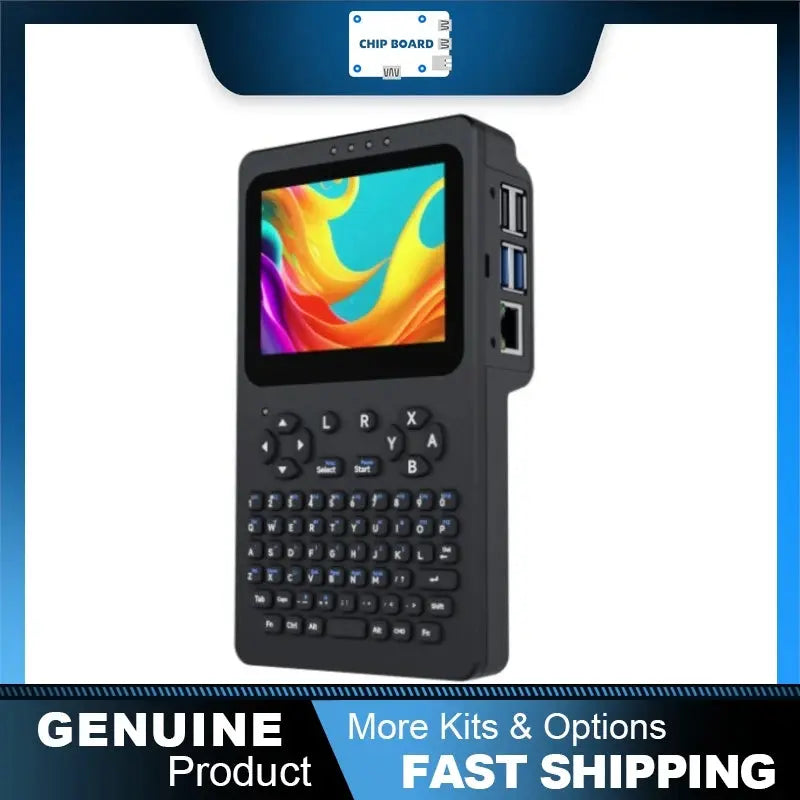 Waveshare handheld Linux console, 3.5" 640×480 touchscreen, optical bonding, for Raspberry Pi 4B/5 debugging use Aurexia off