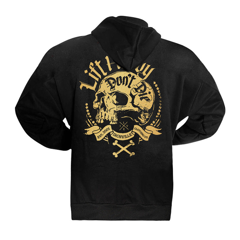 Men's Oversized Hoodie with Skull Design (2020 Collection) Aurexia off