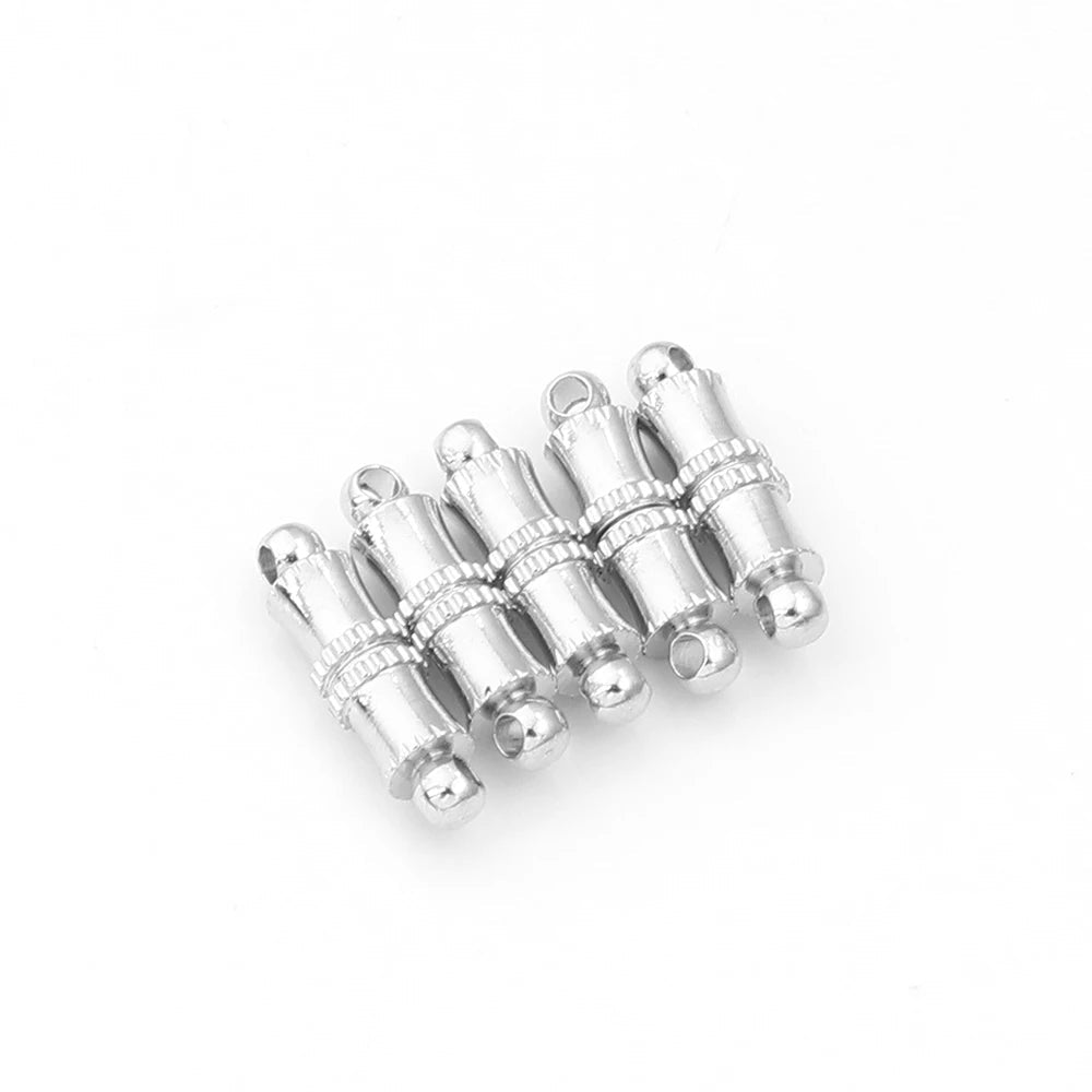 5pcs/lot Strong Magnetic Clasps Copper Plated Magnet End Clasp Connectors For Jewelry Making DIY Leather Cord Bracelets Necklace Aurexia off