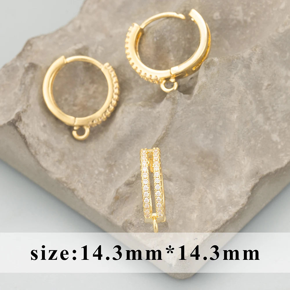 GUFEATHER,6pcs/lot,MG23,jewelry accessories,PVD,18k gold rhodium plated,copper,zircons,charms,clasp hooks,jewelry making Aurexia off