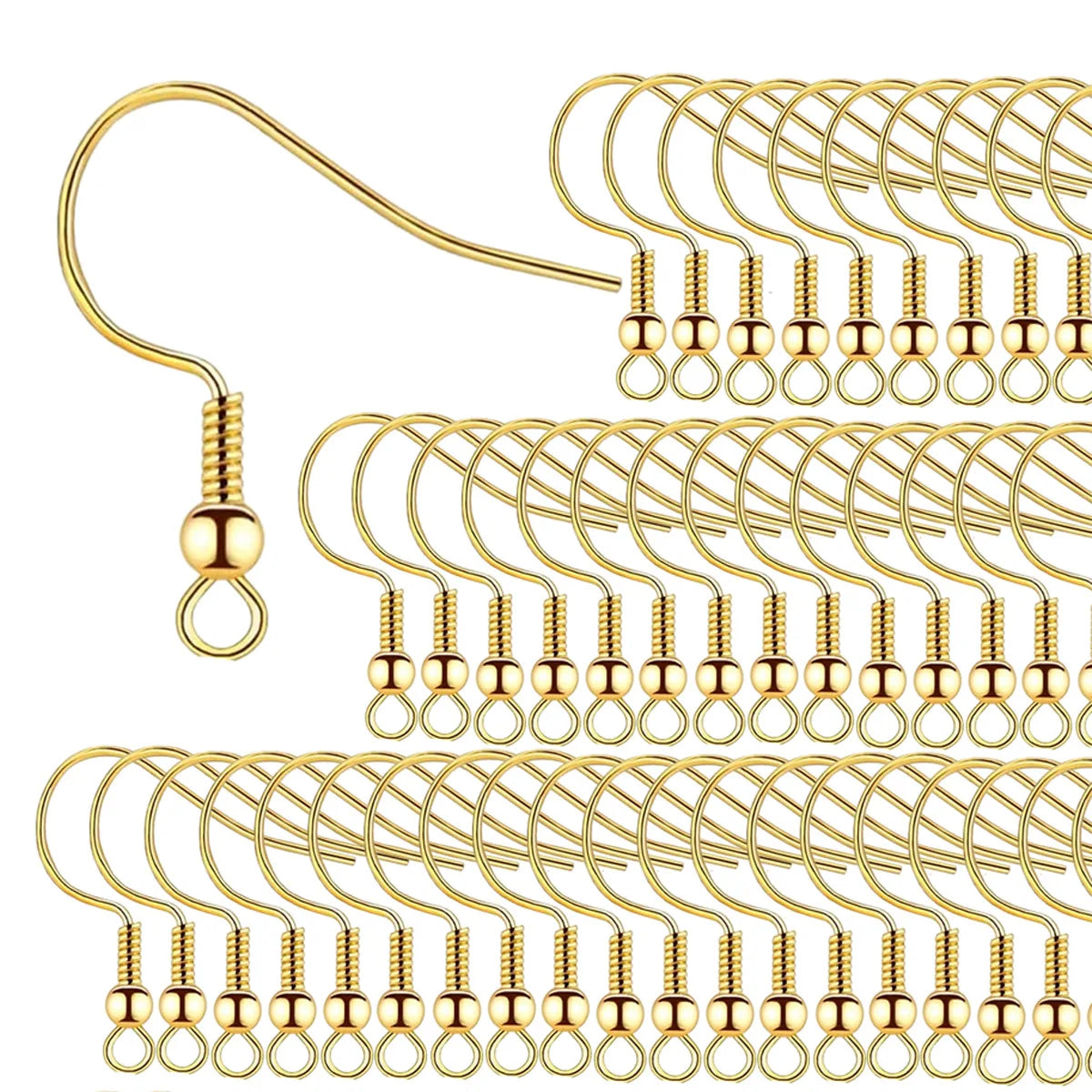 100/500pcs DIY Earring Findings Earrings Clasps Hooks Stainless Steel Hypoallergenic Earring Making Accessories Hook Earwire Aurexia off