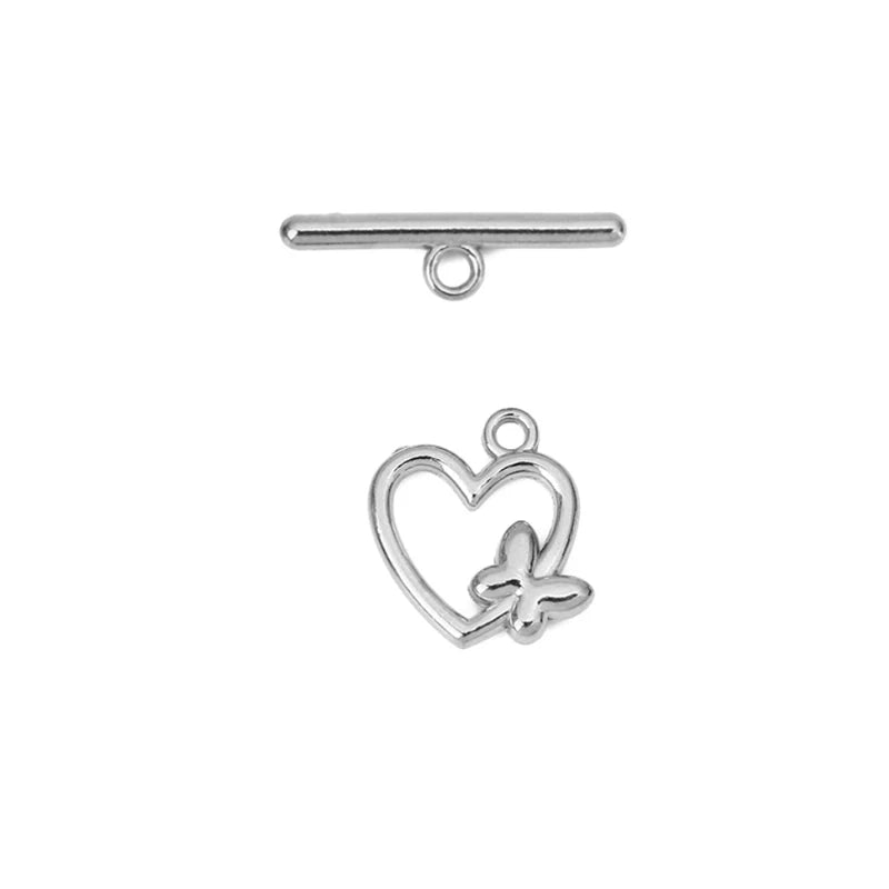 5sets PVD Never Fade Stainless Steel OT Clasps Toggle Bracelet Hooks End Necklace Connectors ForDiy Jewelry Making Accessories Aurexia off