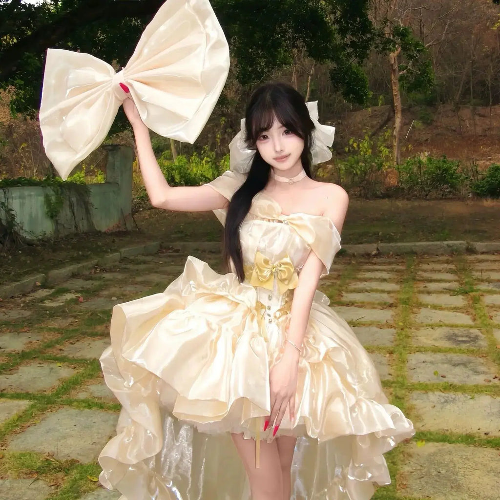 Luxury High End Birthday Party Gown Elegant Adult Banquet Princess Evening Dress Japanese Lolita Style Sweet Cute Dresses Ladies Aurexia off