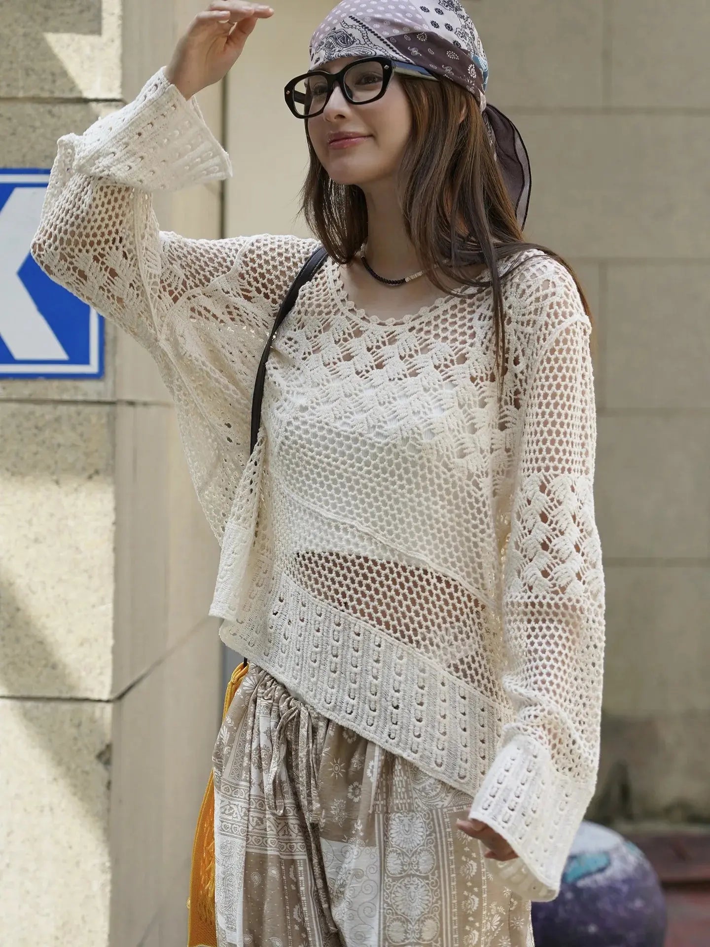 Women Pure Cotton Boho Blouses Hollow Out Knitted Deign Womens Flower Tops And Blouses Fashion Shirts Blusas Roupa Feminina Aurexia off