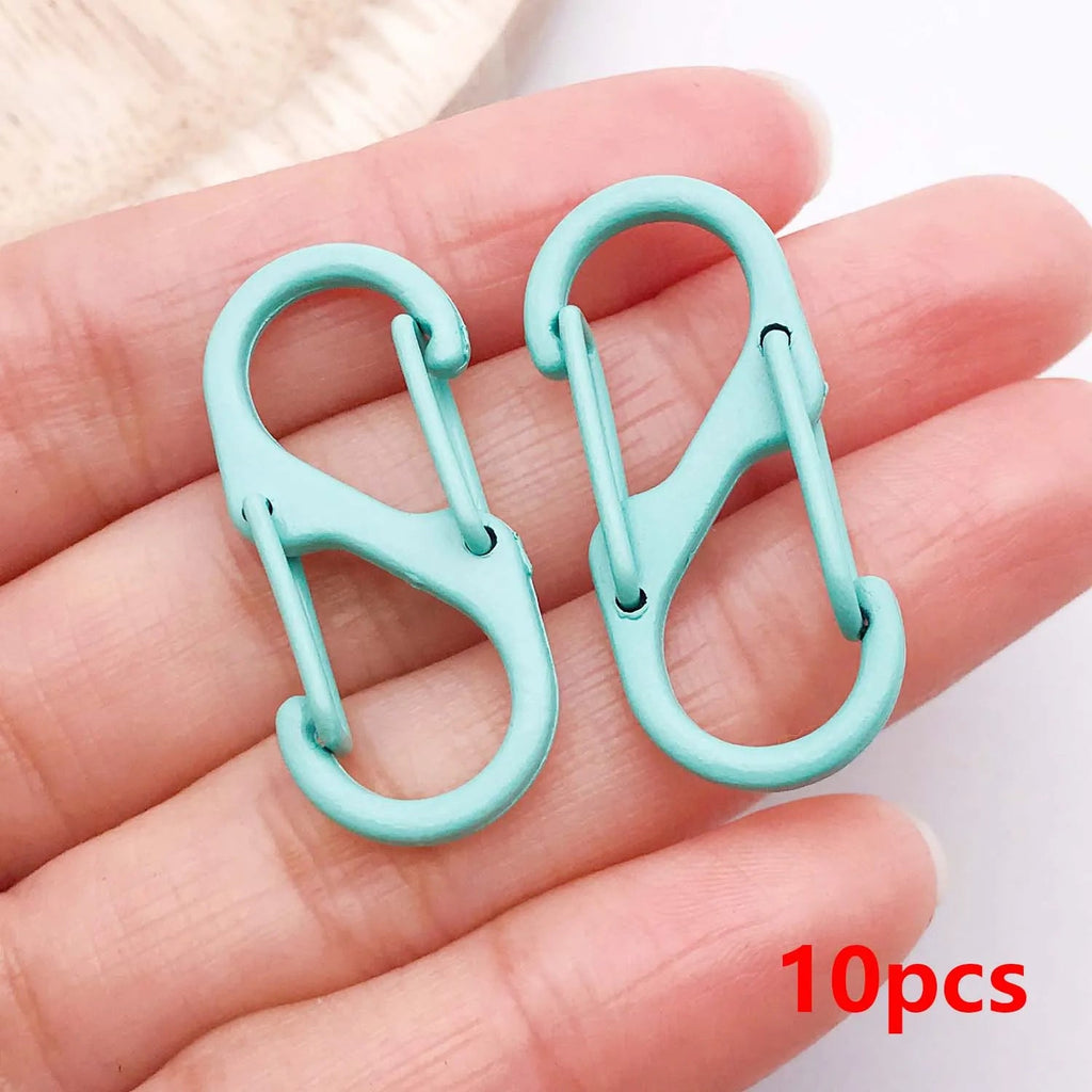 10pcs Multifunctional S Buckle Double Clasp Lobster Clasp Hook Connectors for DIY Bracelet Necklace Jewelry Making Accessories Aurexia off