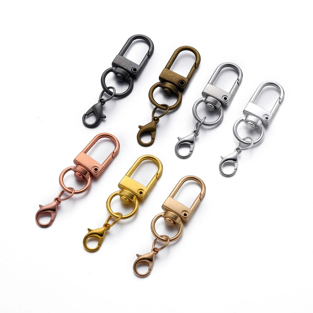 5/10Pcs Alloy Snap Lobster Clasp Hooks with Lobster Clasps Connectors Findings for DIY Key Chain Bags Pendants Supplies Aurexia off