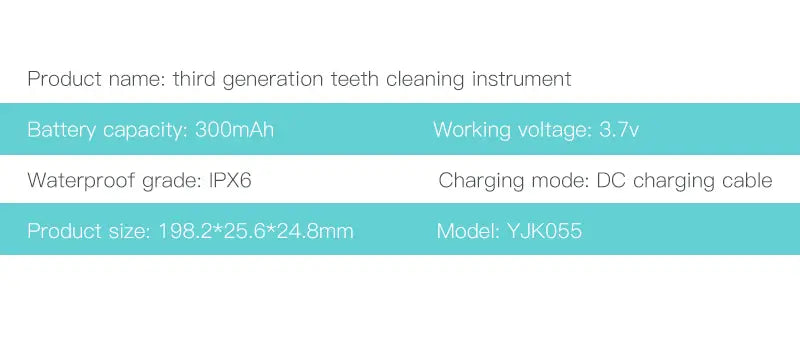 LED Smart Tooth Cleaner with Dual Heads & Multi-Modes Aurexia off