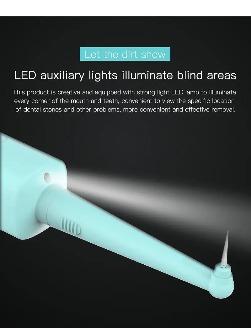 LED Smart Tooth Cleaner with Dual Heads & Multi-Modes Aurexia off