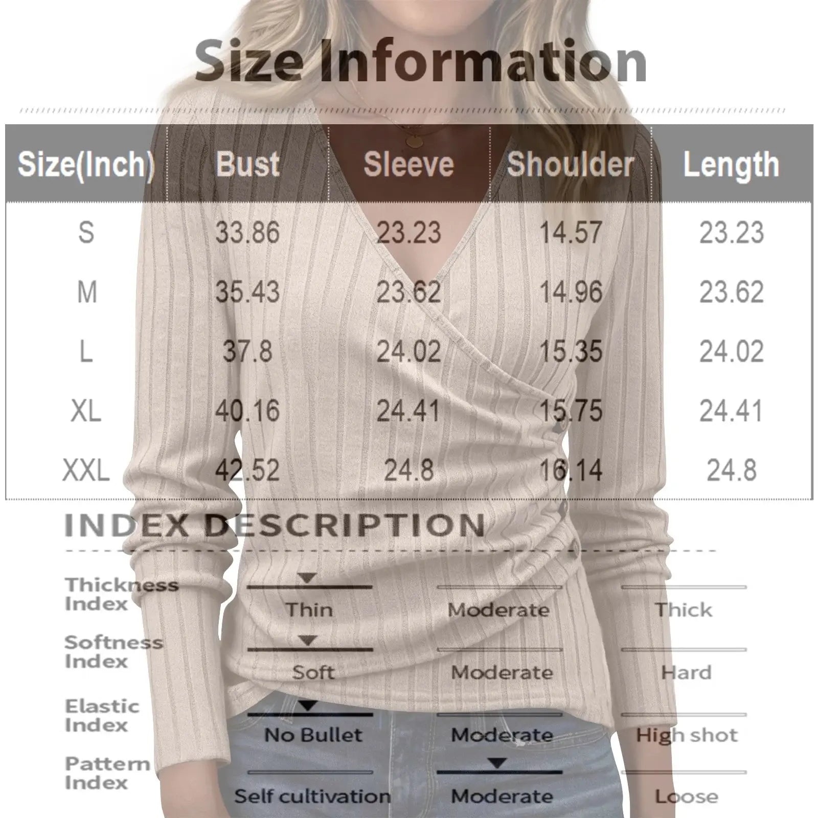 Women Daily Comfortable Pullover Casual Long Sleeve V Neck Solid Color Top Female Spring Outdoor Daily Fashion Cozy Clothes Aurexia off