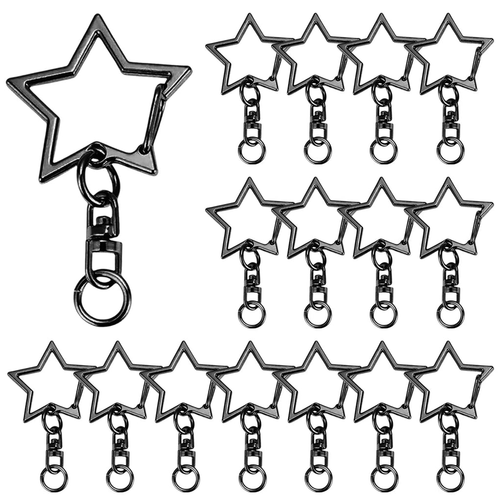 15/25/40 Set Star Shaped Rotating Spring Keychain, Suitable For  Keychain Lanyard, DIY Crafts, Holiday Gift, Bag Decorations Aurexia off