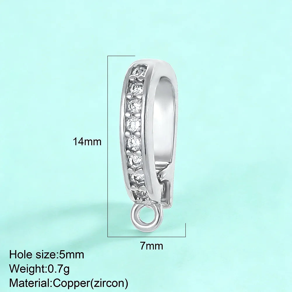 5pcs Fashion Bikini Button Charms Pendant For Jewelry Making Supplies Zircon Diy Earrings Bracelet Necklace Keychain Wholesale Aurexia off