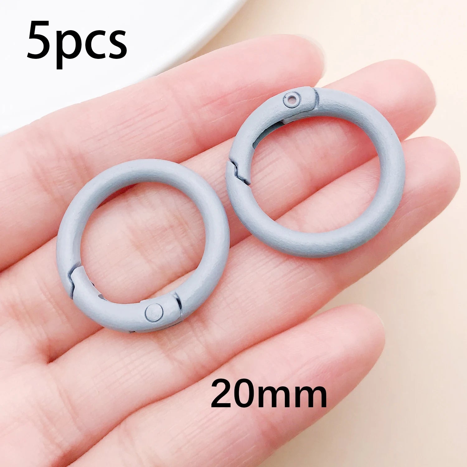 20mm Candy-Colored Spring Clasps, Spring Rings for Keychain Accessories, DIY Findings, Baked Enamel Split Rings, Round Ring Aurexia off