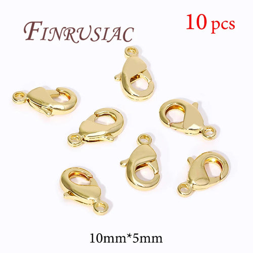 18K Gold Plated Lobster Clasps For Bracelets,Spring Clasps For Jewelry,DIY Jewelry Making Supplies,Connectors Clasp Accessories Aurexia off