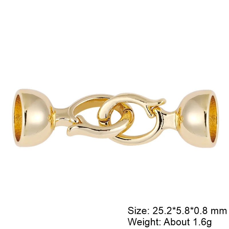 Juya Creative Copper Fasteners Connector Decoration Locks Clasps Accessories For DIY Needlework Beads Gems Pearls Jewlery Making Aurexia off