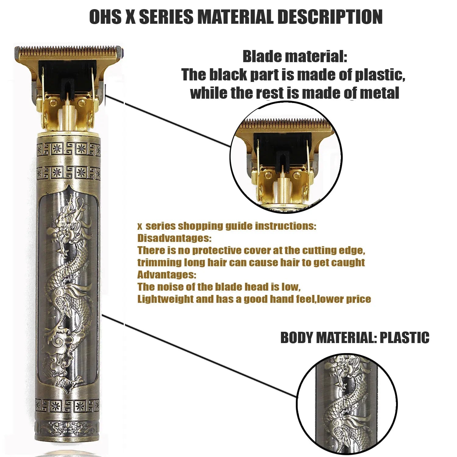 OHS Rechargeable  Vintage T 9 Cordless Hair Cutting Machine Electric Shaver For Man Hair Clipper Barber Trimmer Beard Razors Aurexia off