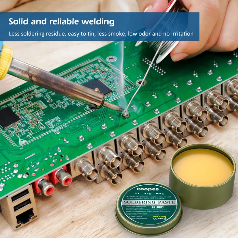 Solder Paste Rosin Flux 10g/30g/100g Lead-free Welding Flux Iron Repair Welding Paste Soldering Tin Soldering Oil Soldering Flux Aurexia off