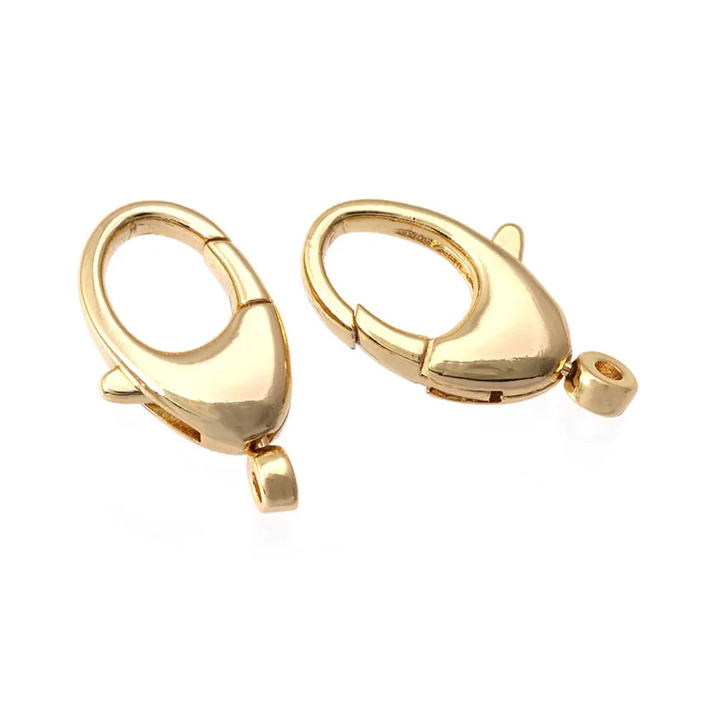 18K Gold Color Brass Rotatable Lobster Clasps Connect Clasps Jewelry Necklaces Bracelets Making Diy Findings Accessories Aurexia off