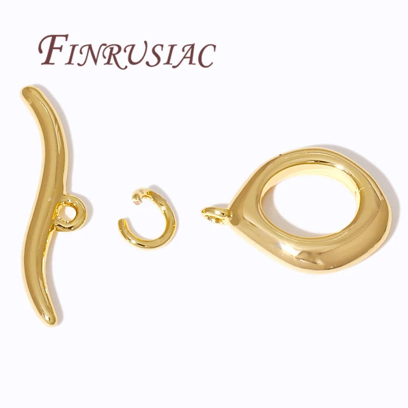 18K Gold Plated OT Toggle Clasp For Jewelry,Bracelets Clasps Connectors,DIY Accessories,Necklace Clasp Findings Aurexia off