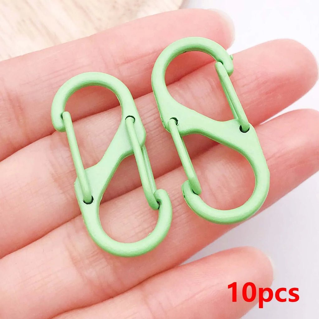 10pcs Multifunctional S Buckle Double Clasp Lobster Clasp Hook Connectors for DIY Bracelet Necklace Jewelry Making Accessories Aurexia off