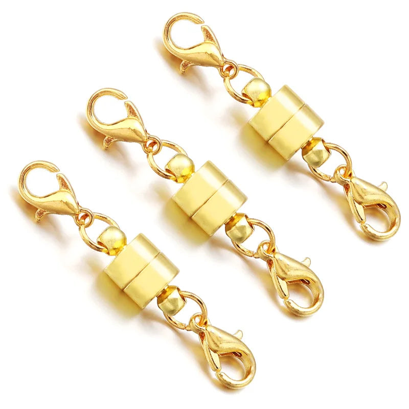 5Sets/Lot Magnetic Clasps With Lobster Clasps For Jewelry Making DIY Bracelet Necklace Magnet Clasp Connector Buckle Fasteners Aurexia off
