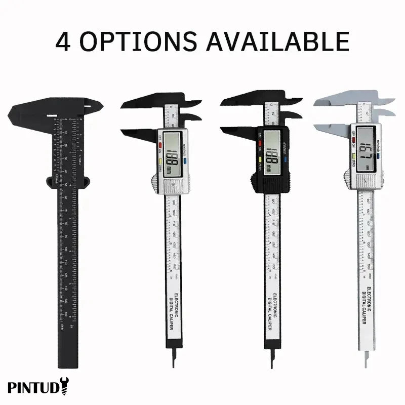 1PC Plastic Vernier Caliper Digital Display Caliper Mini Text Play Caliper Student Vernier Ruler 0 to 150mm Measuring Tool Aurexia off