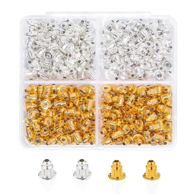 Silicone Ear Plugs Transparent Metal Rubber Anti Allergic Earring Back Kit Bullet Clutch Stopper for Fish Hook Earrings Aurexia off