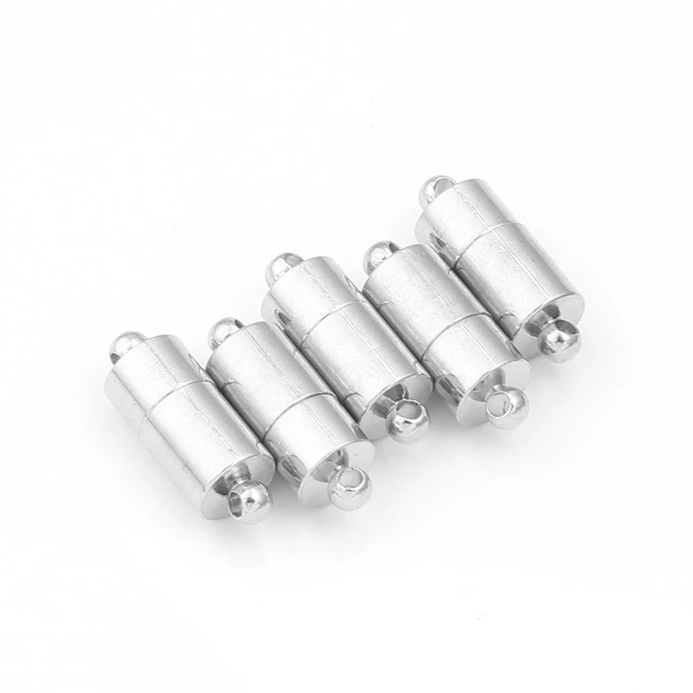 5pcs/lot Strong Magnetic Clasps Copper Plated Magnet End Clasp Connectors For Jewelry Making DIY Leather Cord Bracelets Necklace Aurexia off