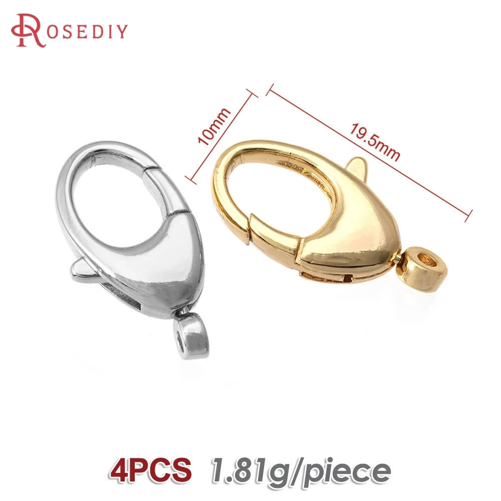 18K Gold Color Brass Rotatable Lobster Clasps Connect Clasps Jewelry Necklaces Bracelets Making Diy Findings Accessories Aurexia off
